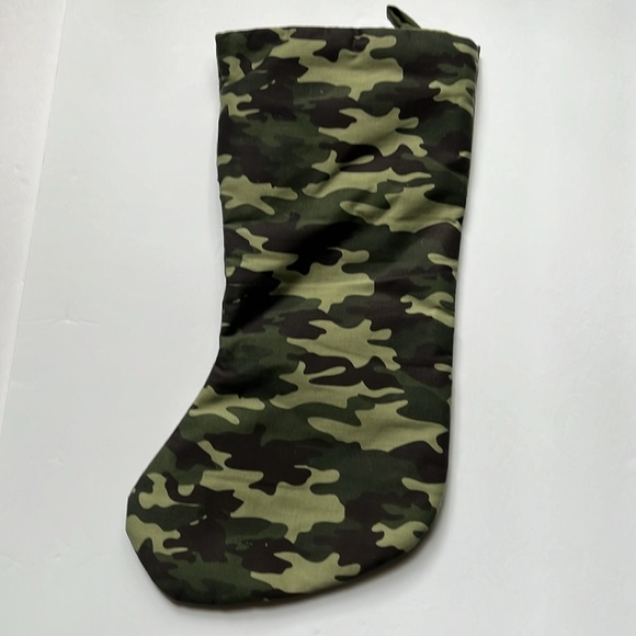 Camo Christmas Stocking NWOT Green Camouflage - Picture 6 of 8
